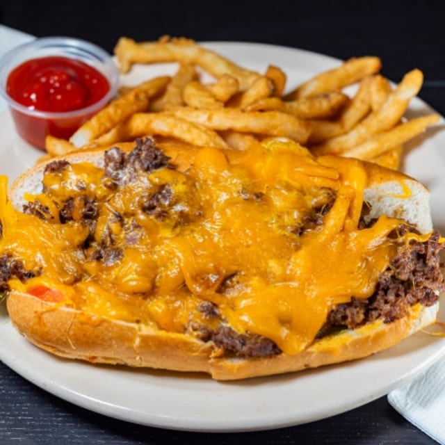 Philly Steak and Cheese/ Fries 🍟.